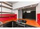 Modern kitchen with wood countertops and a cooktop at 108 E St Clair St # B, Indianapolis, IN 46204