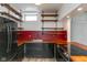 Modern kitchen with wood countertops and black appliances at 108 E St Clair St # B, Indianapolis, IN 46204