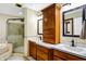 Bathroom boasts double vanity and large shower at 7178 Lockford N, Avon, IN 46123