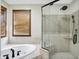 Spa-like bathroom with soaking tub and shower at 7178 Lockford N, Avon, IN 46123