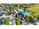 Aerial view of a house and neighborhood with autumn colors at 7178 Lockford N, Avon, IN 46123