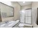 Clean bathroom with a shower/tub combo and a vanity with a mirror at 7178 Lockford N, Avon, IN 46123