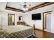 Spacious bedroom with wood floors and ceiling fan at 7178 Lockford N, Avon, IN 46123