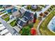 Aerial view of a home showcasing the backyard and neighborhood at 7178 Lockford N, Avon, IN 46123