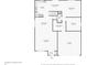 One-story floor plan with kitchen, living room, and bedrooms at 4633 Angelica Dr, Indianapolis, IN 46237