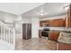 Kitchen with stainless steel appliances and granite countertops at 4633 Angelica Dr, Indianapolis, IN 46237