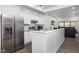 Modern kitchen with stainless steel appliances and white cabinets at 2221 E Michigan St, Indianapolis, IN 46201