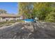 Large backyard with pool and fire pit at 6031 Wixshire Dr, Indianapolis, IN 46254