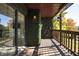 Private patio with artificial wall, fountain and wooded views at 8168 Shorewalk Dr # A, Indianapolis, IN 46236