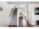 Clean and functional staircase leading to the upper level at 3159 Hurst St, Whiteland, IN 46184