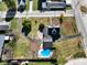 Property overview: house, pool, and ample yard space at 232 N Church St, Morgantown, IN 46160