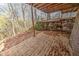 Lower deck with retaining wall and wooded view at 808 Copperfield Xing, Danville, IN 46122
