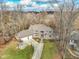 Brick home with attached two-car garage and large driveway at 808 Copperfield Xing, Danville, IN 46122