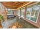 Lower deck with hot tub and access to the house at 808 Copperfield Xing, Danville, IN 46122