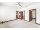 Main bedroom with access to bathroom and closet at 1521 N Alabama St # L, Indianapolis, IN 46202