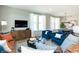 Living room with comfortable seating and large windows at 18425 Depoe Ln, Westfield, IN 46074