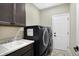 Laundry room with washer, dryer, and utility sink at 12594 Tidecrest Dr, Fishers, IN 46037