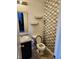 Small bathroom with updated tile and vanity at 428 N Wyndstone Way, Fortville, IN 46040