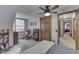 Relaxing bedroom with reading nook, bookshelves and a bed at 6971 Lynx Dr, Nineveh, IN 46164