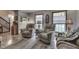 Relaxing living room with two comfy recliners and hardwood floors at 6971 Lynx Dr, Nineveh, IN 46164