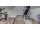 Unfinished attic with wooden beams and abundant storage space at 6971 Lynx Dr, Nineveh, IN 46164