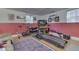 Home gym in the basement with a treadmill and various exercise equipment at 6971 Lynx Dr, Nineveh, IN 46164