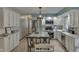 Updated kitchen with stainless steel appliances and an island at 6971 Lynx Dr, Nineveh, IN 46164