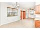 Bright dining area with tile floors and access to a patio at 3518 Heathcliff Ct, Westfield, IN 46074