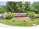 Community entrance with attractive landscaping and signage at 3518 Heathcliff Ct, Westfield, IN 46074