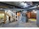 Unfinished basement area with storage at 3616 N College Ave, Indianapolis, IN 46205