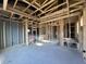 Unfinished interior with exposed framing and drywall at 14301 Coyote Ridge Dr, Noblesville, IN 46060