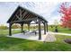 Community pavilion with picnic tables and fire pit at 2298 Pine Valley Dr, Plainfield, IN 46168