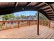 Charming deck overlooking residential neighborhood at 3752 Ruckle St, Indianapolis, IN 46205
