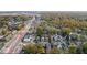 Aerial view of a residential neighborhood with houses and tree-lined streets at 3752 Ruckle St, Indianapolis, IN 46205