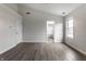 Large bedroom with vaulted ceiling, hardwood floors, and en-suite bathroom at 19420 Golden Meadow Way, Noblesville, IN 46060