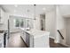 Eat-in kitchen featuring a large island and stainless steel appliances at 1817 N New Jersey St, Indianapolis, IN 46202
