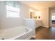 Bathroom features garden tub and double vanity at 236 Sam Himsel Way, Danville, IN 46122