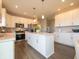 Spacious kitchen with white cabinets, stainless steel appliances, and an island at 236 Sam Himsel Way, Danville, IN 46122