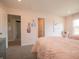 Charming bedroom with pink bedding and built-in closet at 236 Sam Himsel Way, Danville, IN 46122
