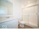 Clean bathroom with a shower and modern vanity at 2298 Pine Valley Dr, Plainfield, IN 46168