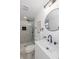 Stylish bathroom with a modern vanity and walk-in shower at 603 E Sigler St, Frankton, IN 46044
