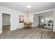 Modern dining area with a round table, chairs, and an open concept design at 603 E Sigler St, Frankton, IN 46044