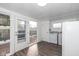 Laundry room with washer, dryer, and access to deck at 603 E Sigler St, Frankton, IN 46044
