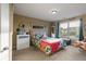 Bedroom with beach theme and double bed at 236 N Liberty Blvd, Mooresville, IN 46158