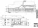 Detailed architectural drawings showing rear and side elevations of a new home at 11135 Hamilton Run (Proposed Construction), Zionsville, IN 46077