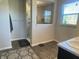 Bathroom with a large walk-in shower and double vanity at 3503 W 100 N, Bargersville, IN 46106