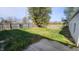 Fenced backyard with a grassy area at 2620 Wicker Rd, Indianapolis, IN 46217