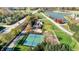 Aerial view of community amenities including tennis courts and pool at 6640 Greenridge Dr, Indianapolis, IN 46278