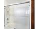 Bathroom with shower/tub combo and sliding glass door at 6640 Greenridge Dr, Indianapolis, IN 46278