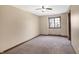 Spacious bedroom with a large window and ceiling fan at 6640 Greenridge Dr, Indianapolis, IN 46278